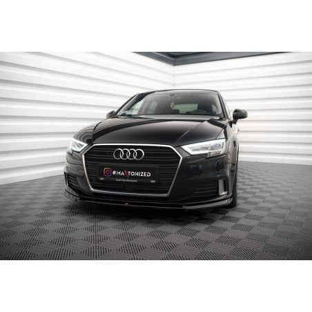 SPLITTER ANTERIORE V.2 Audi A3 Sportback 8V Facelift (Cod. M-AU-A3-3F-SB-FD2G)