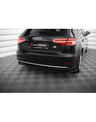 Splitters posteriori laterali Audi A3 Sportback 8V Facelift (Cod. M-AU-A3-3F-SB-RSD1G)
