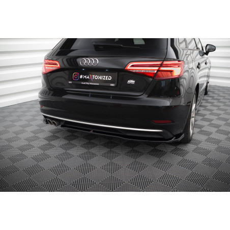 Splitters posteriori laterali Audi A3 Sportback 8V Facelift (Cod. M-AU-A3-3F-SB-RSD1G)