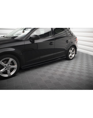 Diffusori minigonne Audi A3 Sportback 8V Facelift (Cod. M-AU-A3-3F-SB-SD1G)