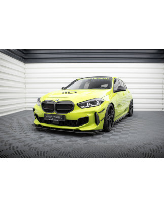 SPLITTER ANTERIORE street pro BMW 1 M-Pack / M135i / 128ti F40 (Cod. M-BM140MPACKCNC-FD1B)