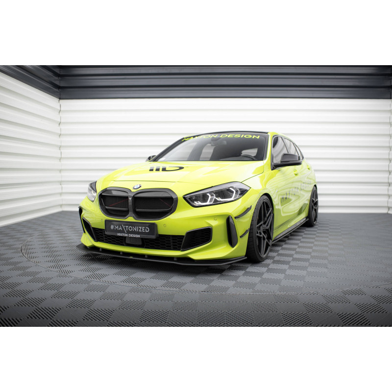 SPLITTER ANTERIORE street pro BMW 1 M-Pack / M135i / 128ti F40 (Cod. M-BM140MPACKCNC-FD1B)