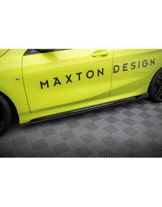 Diffusori minigonne street pro + Flaps BMW 1 M-Pack / M135i / 128ti F40 (Cod. M-BM140MPACKCNC-SD1B+S