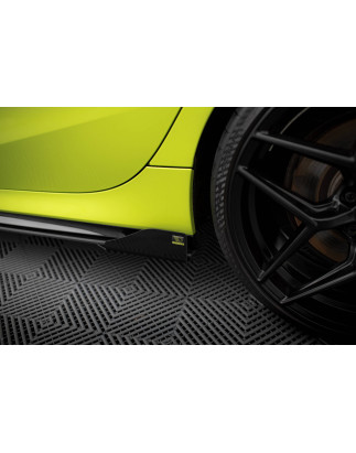 Diffusori minigonne street pro + Flaps BMW 1 M-Pack / M135i / 128ti F40 (Cod. M-BM140MPACKCNC-SD1B+S