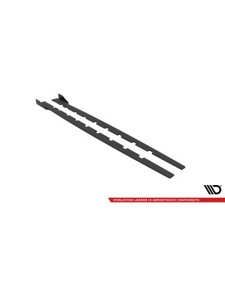 Diffusori minigonne street pro + Flaps BMW 1 M-Pack / M135i / 128ti F40 (Cod. M-BM140MPACKCNC-SD1B+S