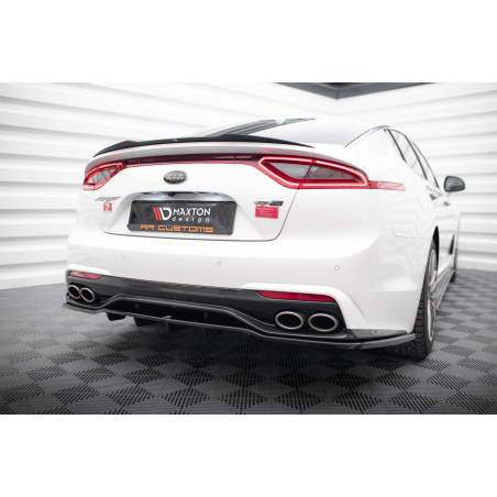 Splitter posteriore (con barre verticali) Kia Stinger Mk1 (Cod. M-KI-ST-1-GTLINE-RD1G+RD2G)