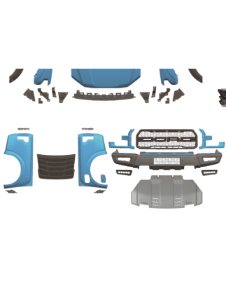 kit estetico Ford Ranger 2012-2021 Look F150 (Cod. E-TCF6326)
