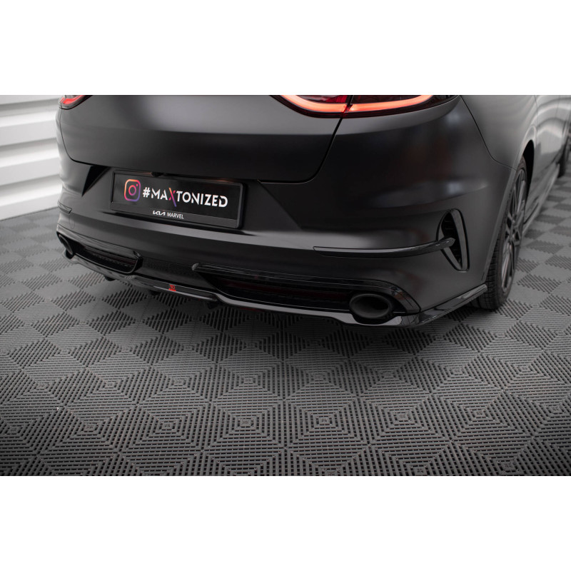 Splitter posteriore (con barre verticali) Kia Proceed GT Mk1 Facelift (Cod. M-KI-CE-3F-PRO-GT-RD1G+R
