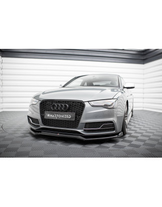 SPLITTER ANTERIORE V.4 Audi S5 / A5 S-Line 8T Facelift (Cod. M-AU-S5-1F-FD2G)