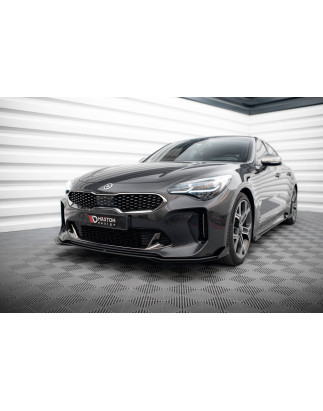SPLITTER ANTERIORE street pro + Flaps Kia Stinger GT / GT-Line / Standard Mk1 (Cod. M-KIST1GTLINECNC