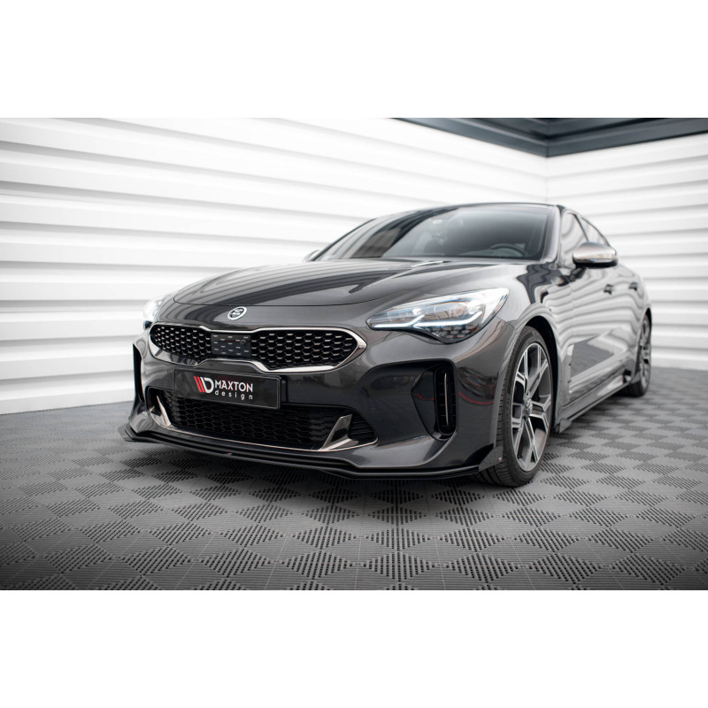 SPLITTER ANTERIORE street pro + Flaps Kia Stinger GT / GT-Line / Standard Mk1 (Cod. M-KIST1GTLINECNC