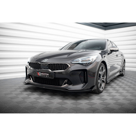 SPLITTER ANTERIORE street pro + Flaps Kia Stinger GT / GT-Line / Standard Mk1 (Cod. M-KIST1GTLINECNC