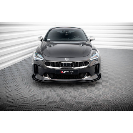 SPLITTER ANTERIORE street pro + Flaps Kia Stinger GT / GT-Line / Standard Mk1 (Cod. M-KIST1GTLINECNC