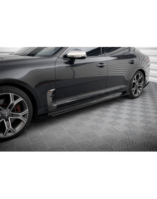 Diffusori minigonne street pro + Flaps Kia Stinger GT / GT-Line / Standard Mk1 (Cod. M-KIST1GTLINECN