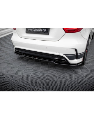 Splitter posteriore (con barre verticali) Mercedes-Benz A45 AMG W176 (Cod. M-ME-A45-W176-RD1G+RD2G)