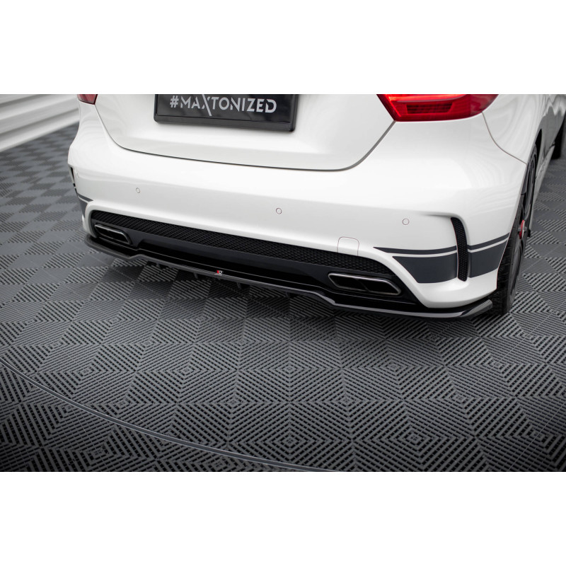 Splitter posteriore (con barre verticali) Mercedes-Benz A45 AMG W176 (Cod. M-ME-A45-W176-RD1G+RD2G)