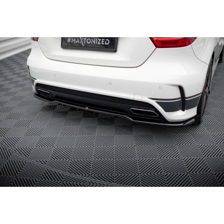 Splitter posteriore (con barre verticali) Mercedes-Benz A45 AMG W176 (Cod. M-ME-A45-W176-RD1G+RD2G)
