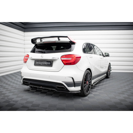 Splitter posteriore (con barre verticali) Mercedes-Benz A45 AMG W176 (Cod. M-ME-A45-W176-RD1G+RD2G)