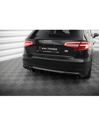 Sottoparaurti posteriore Audi A3 Sportback 8V Facelift (Version with double scarico tip) (Cod. M-AU-