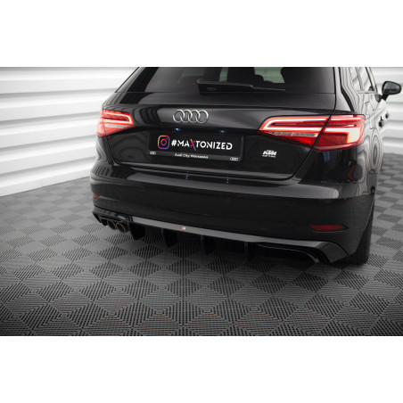 Sottoparaurti posteriore Audi A3 Sportback 8V Facelift (Version with double scarico tip) (Cod. M-AU-