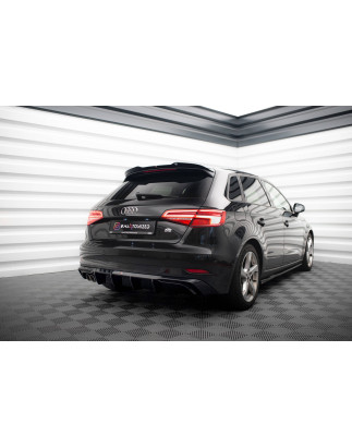 Sottoparaurti posteriore Audi A3 Sportback 8V Facelift (Version with double scarico tip) (Cod. M-AU-