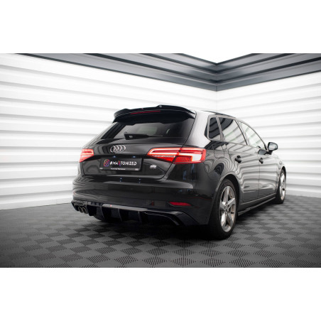 Sottoparaurti posteriore Audi A3 Sportback 8V Facelift (Version with double scarico tip) (Cod. M-AU-