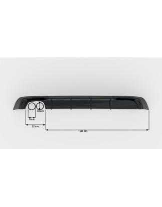 Sottoparaurti posteriore Audi A3 Sportback 8V Facelift (Version with double scarico tip) (Cod. M-AU-