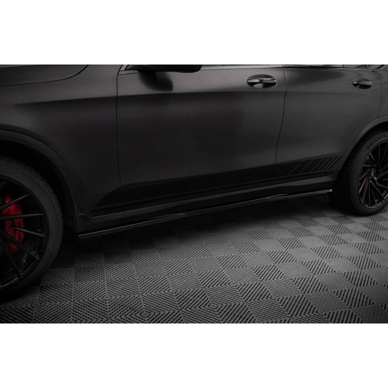 Diffusori minigonne V.2 Mercedes-Benz GLC Coupe AMG-Line C253  (Cod. M-ME-GLC-C253F-AMGLINE-SD2G)