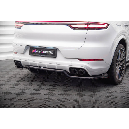 Splitter posteriore (con barre verticali) Porsche Cayenne Coupe / SUV Mk3 (Cod. M-PO-CAY-3-C-RD1G+RD