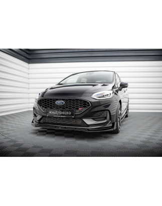 SPLITTER ANTERIORE V.4 + Flaps Ford Fiesta ST / ST-line Mk8 Facelift (Cod. M-FO-FI-8F-ST-FD4G+FSF1B)