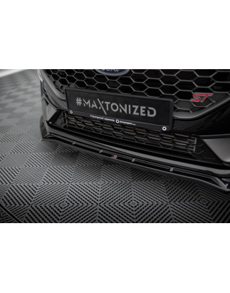 SPLITTER ANTERIORE V.4 + Flaps Ford Fiesta ST / ST-line Mk8 Facelift (Cod. M-FO-FI-8F-ST-FD4G+FSF1B)