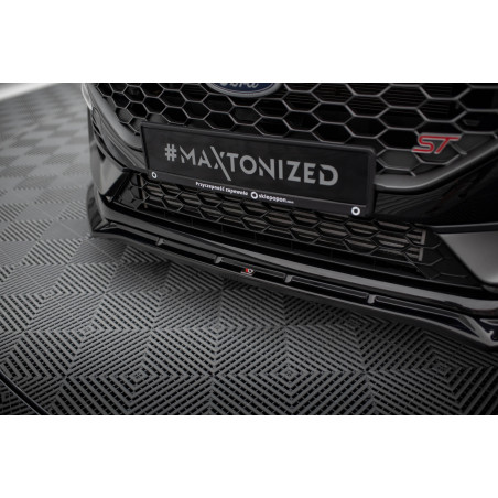 SPLITTER ANTERIORE V.4 + Flaps Ford Fiesta ST / ST-line Mk8 Facelift (Cod. M-FO-FI-8F-ST-FD4G+FSF1B)