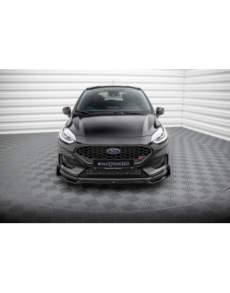 SPLITTER ANTERIORE V.4 + Flaps Ford Fiesta ST / ST-line Mk8 Facelift (Cod. M-FO-FI-8F-ST-FD4G+FSF1B)