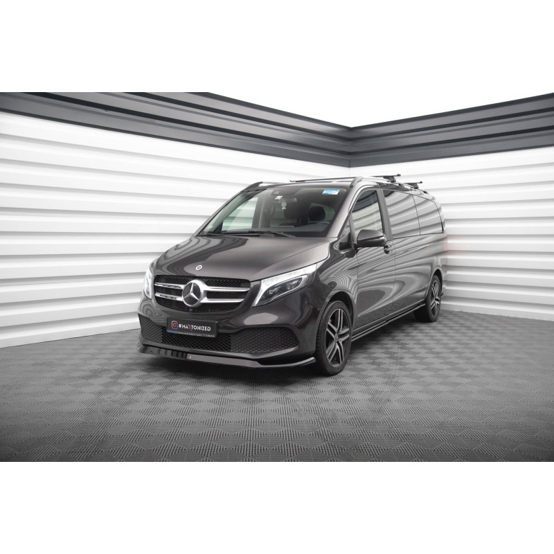 SPLITTER ANTERIORE V.1 Mercedes-Benz V-Class W447 Facelift (Cod. M-ME-V-447F-FD1G)