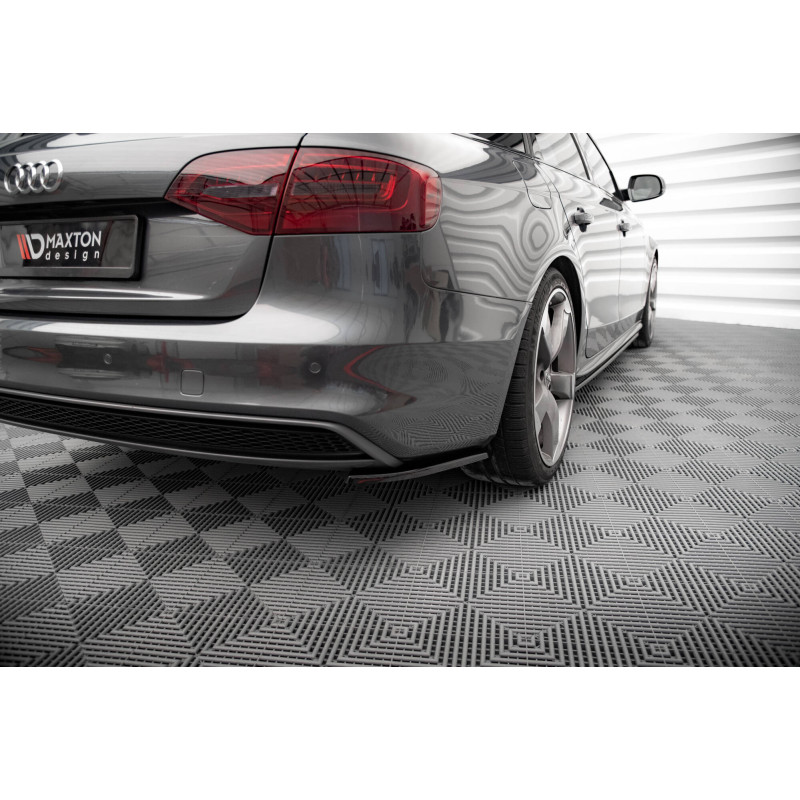 Splitters posteriori laterali V.2 Audi A4 S-Line Avant B8 Facelift (Cod. M-AU-A4-B8F-SLINE-AV-RSD2G)