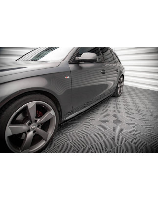 Diffusori minigonne V.2 Audi A4 / A4 S-Line / S4 B8  (Cod. M-AU-A4-B8F-SLINE-SD1G)