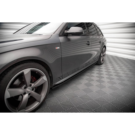 Diffusori minigonne V.2 Audi A4 / A4 S-Line / S4 B8  (Cod. M-AU-A4-B8F-SLINE-SD1G)