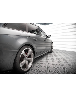 Diffusori minigonne V.2 Audi A4 / A4 S-Line / S4 B8  (Cod. M-AU-A4-B8F-SLINE-SD1G)
