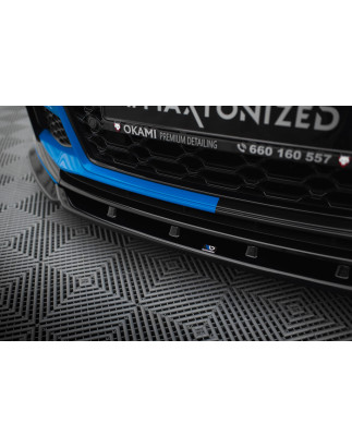 SPLITTER ANTERIORE V.2 Audi TT S / TT S-Line 8S Facelift (Cod. M-AU-TT-3F-S-FD2G)