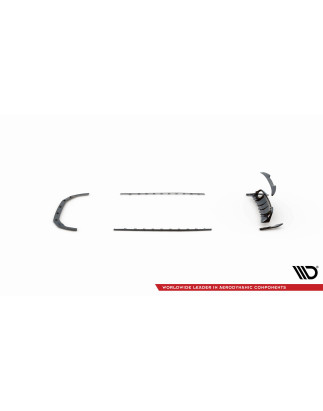 Set od  Carbon Splitters Audi RS3 8Y berlina (Cod. M-CF-AU-RS3-8Y-SET)