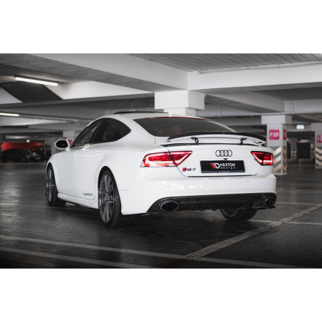 Splitters posteriori laterali V.2 Audi RS7 C7 (Cod. M-AU-RS7-1F-RSD2G)