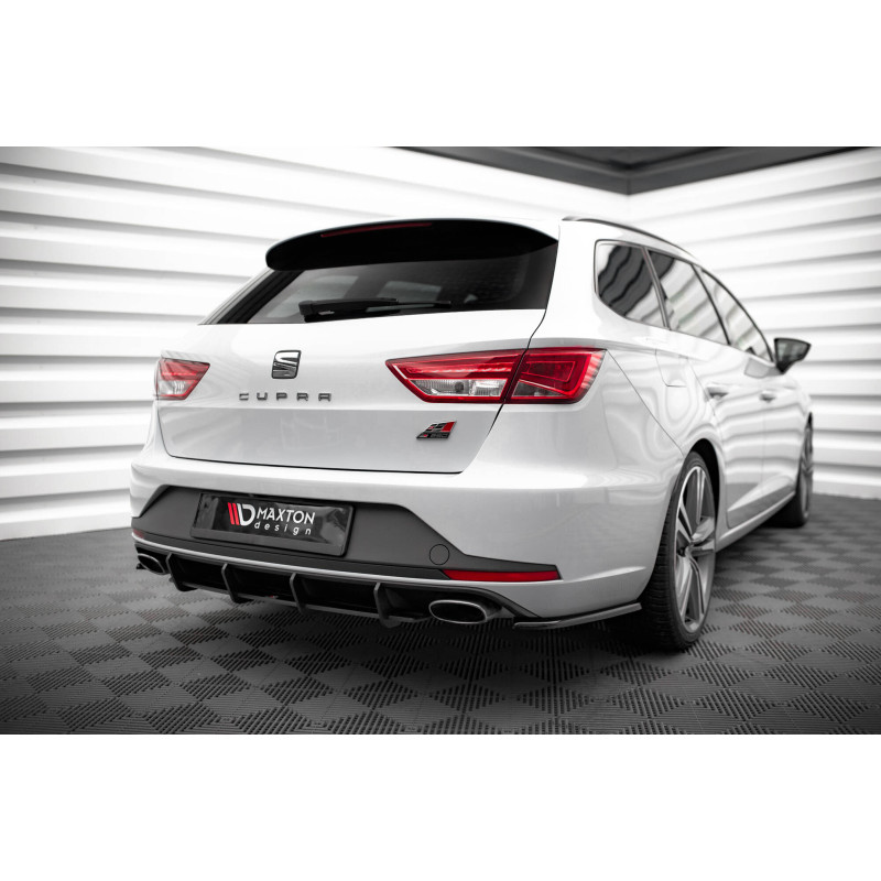 DIFFUSORE POSTERIORE street pro Seat Leon Cupra Sportstourer Mk3 (Cod. M-SELE3CUSTCNC-RS1B)