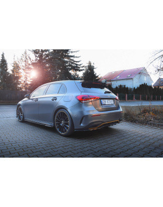 Splitter posteriore (con barre verticali) Mercedes-Benz A  AMG Line W177 (Cod. M-ME-A-177-AMGLINE-RD