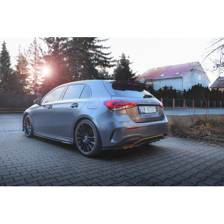 Splitter posteriore (con barre verticali) Mercedes-Benz A  AMG Line W177 (Cod. M-ME-A-177-AMGLINE-RD