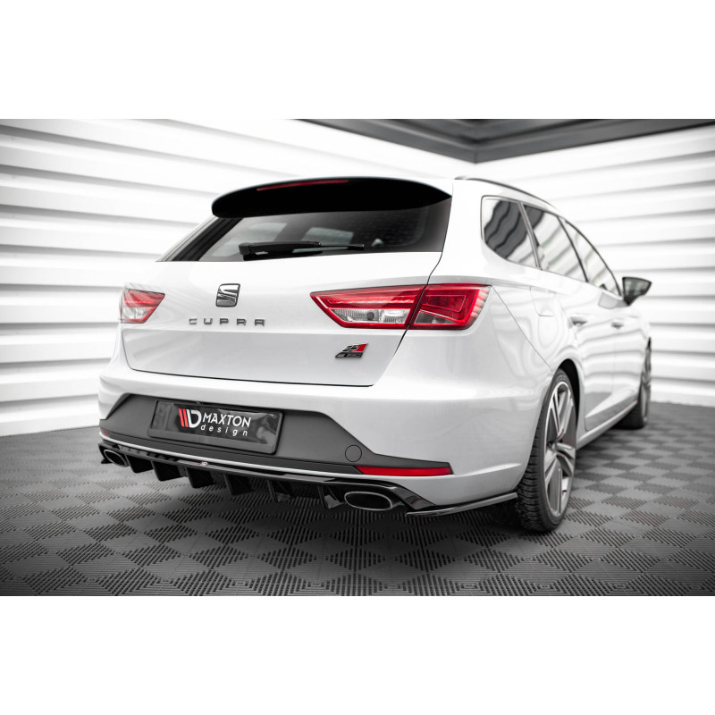 Splitters posteriori laterali V.2 Seat Leon Cupra Sportstourer Mk3 (Cod. M-SE-LE-3-CU-ST-RSD2G)