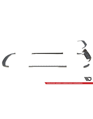 Splitters set in carbonio BMW 1 F40 M-Pack / M135i (Cod. M-CF-BM-1-40-M-SET)