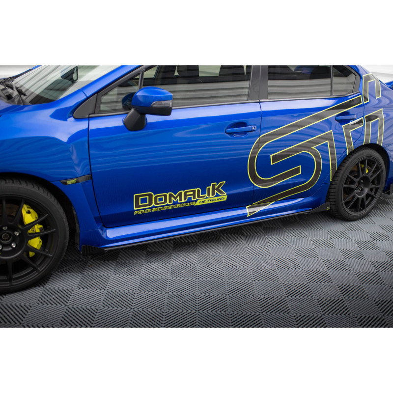 Diffusori minigonne street pro + Flaps Subaru WRX STI Mk1 (Cod. M-SUIM4FWRXSTICNC-SD1B+SF1G)