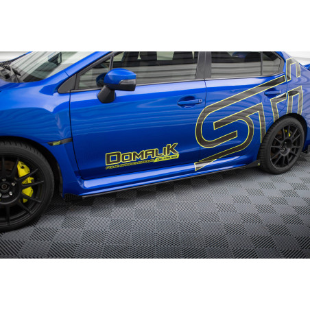 Diffusori minigonne street pro + Flaps Subaru WRX STI Mk1 (Cod. M-SUIM4FWRXSTICNC-SD1B+SF1G)