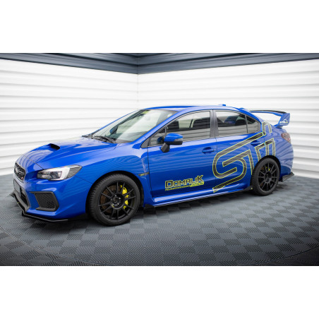 Diffusori minigonne street pro + Flaps Subaru WRX STI Mk1 (Cod. M-SUIM4FWRXSTICNC-SD1B+SF1G)