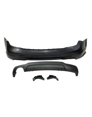 Paraurti Posteriore Mercedes W204 07-13 2-4P 1 Scarico Look AMG ABS (Cod. E-TCM0178)